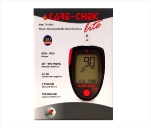 Glucometro Care-Chek Lite Mod. TD 4255 Kit per autocontrollo glicemia