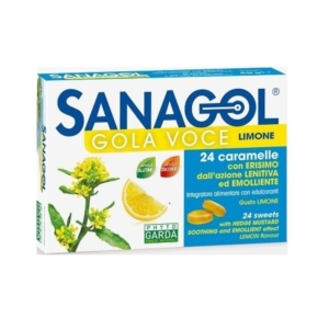 Sanagol Gola Voce 24 Pastiglie Limone Senza Zucchero