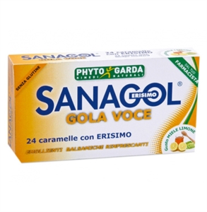 Phytogarda Sanagol Gola Voce Caramelle Gusto Miele Limone