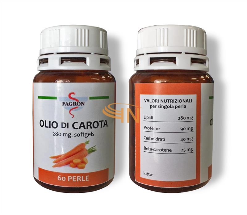 Fagron Italia Olio di Carota Integratore Alimentare 60 Perle