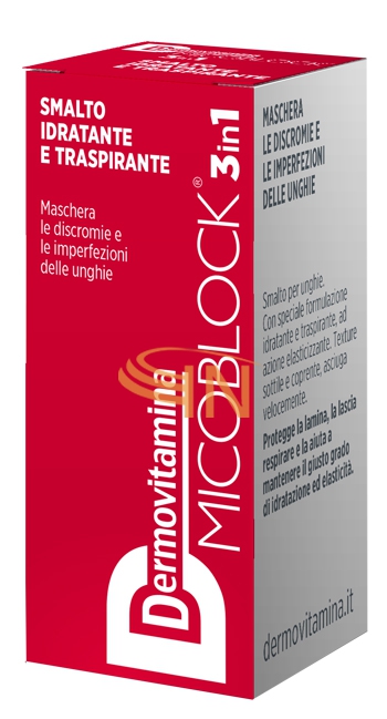 Dermovitamina Micoblock Smalto Idratante e Trasparente Rosso 5 ml
