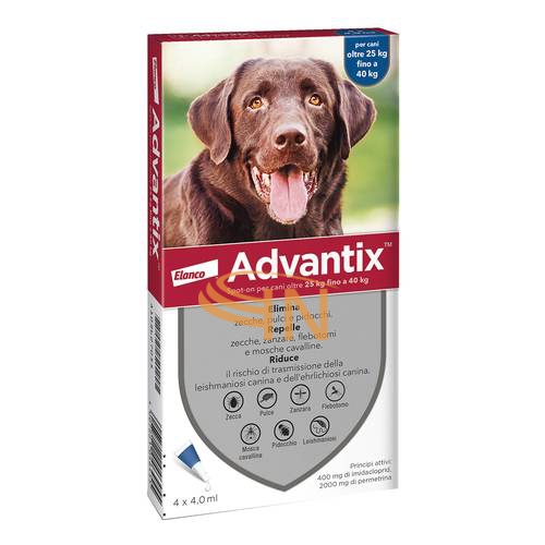 Advantix Spot-On Antiparassitario Cani da 25kg a 40Kg