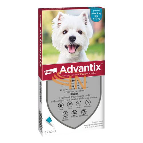 Advantix Spot-On Antiparassitario Cani da 4kg a 10kg