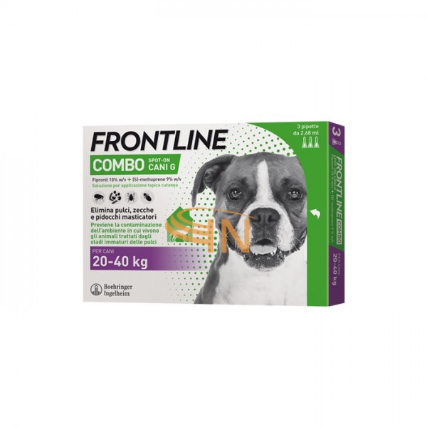 Frontline Combo Spot-on per Cani da 20 a 40 kg 3 pipette