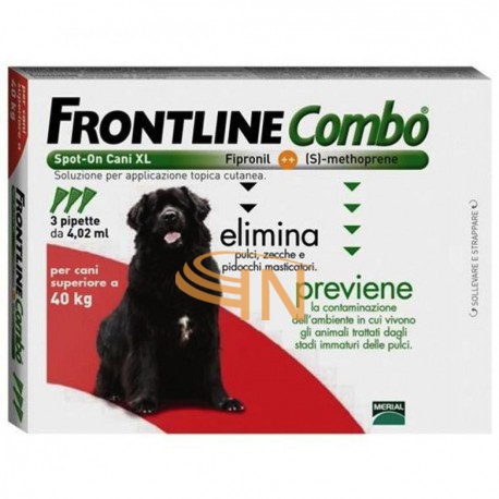 Frontline Combo Spot-On Per  Cani Peso Superiore 40kg 3 Pipette Da 4,02ml