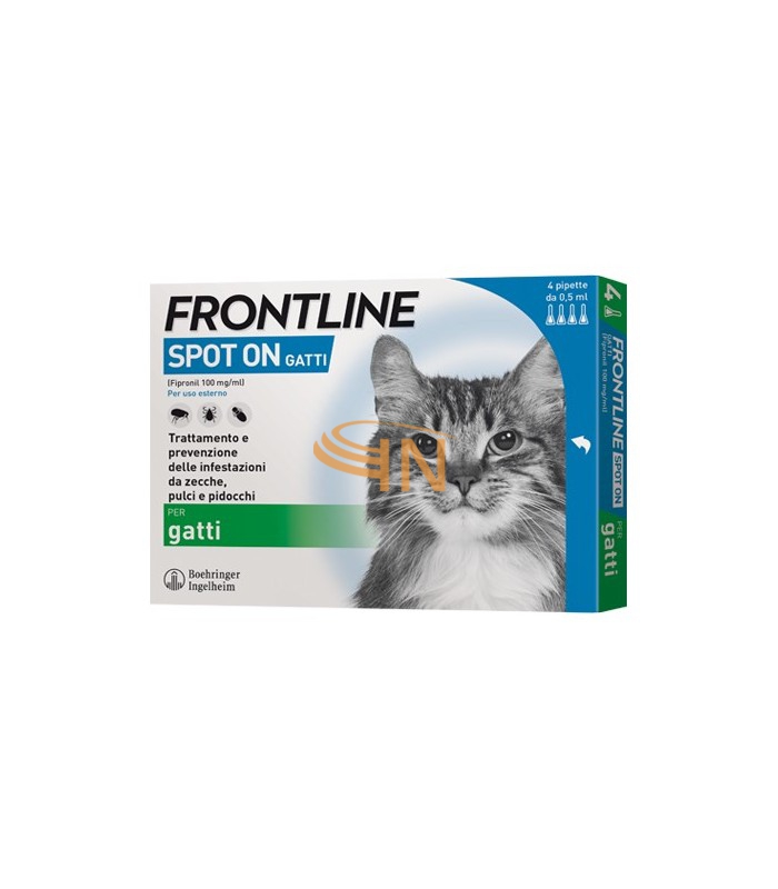 Frontline Spot-On Gatti 4 Pipette da 0,5ml