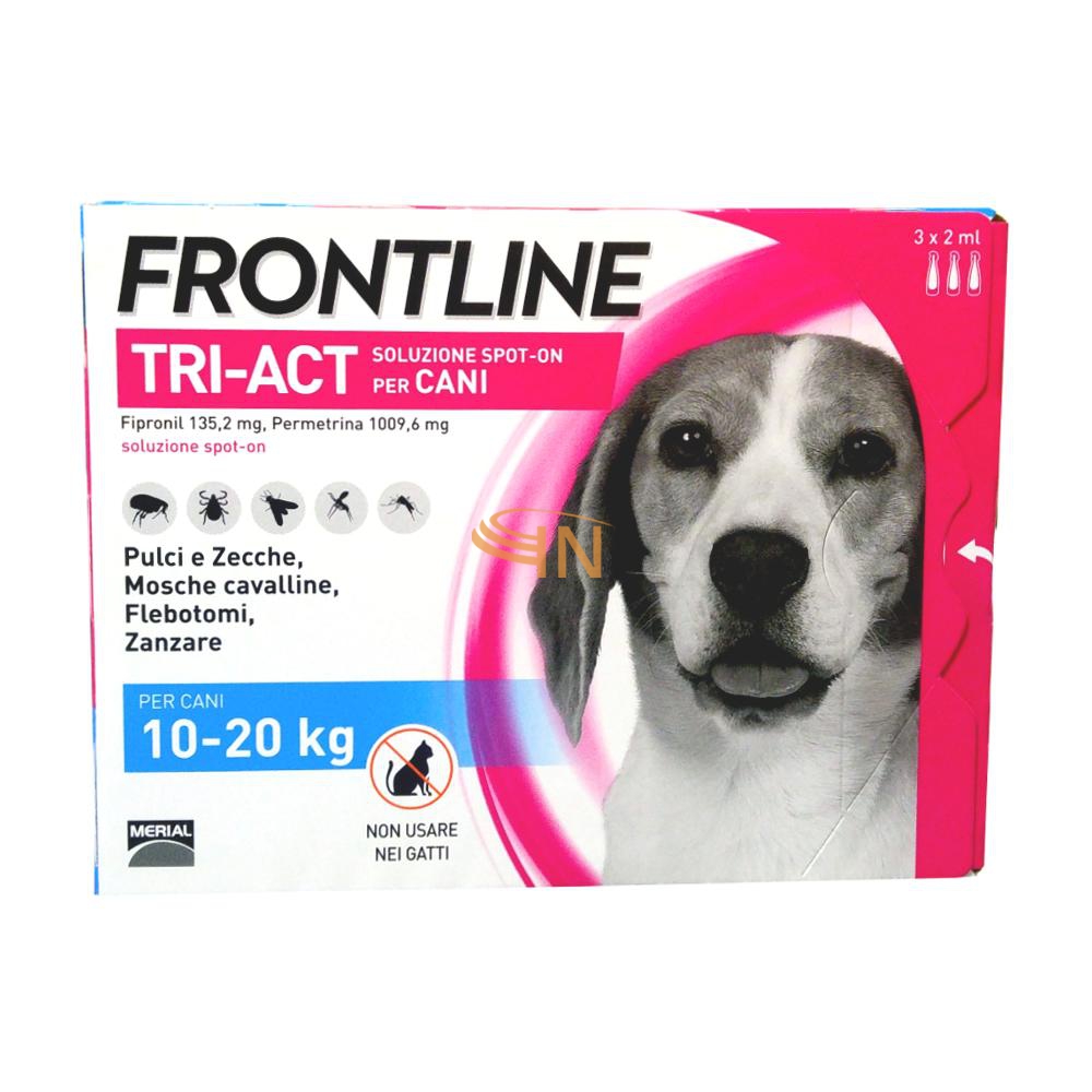 Frontline Tri-Act 3 Fiale Da 2ml Per Cani Dai 10 ai 20 kg