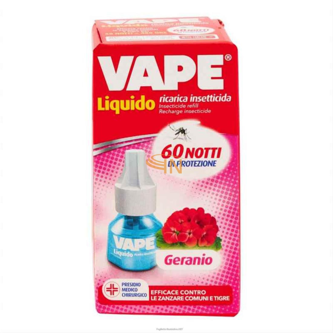 Vape ricarica liquida 480 ore geranio