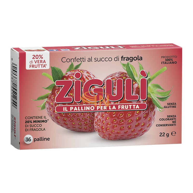 Ziguli fragola 36 palline 22 g