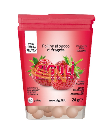 Ziguli fragola 40 palline 24 g