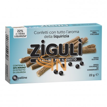Ziguli liquirizia 36 palline 22 g