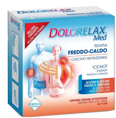 Ice hot dolorelax cuscino riutilizzabile con velcro fissante 11x26 cm