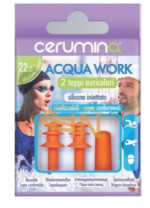 Pietrasanta Pharma Cerumina Acqua Work Tappi Auricolari 2 Pezzi