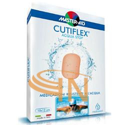 Medicazione adesiva impermeabile trasparente master-aid cutiflex 14x14 5 pezzi