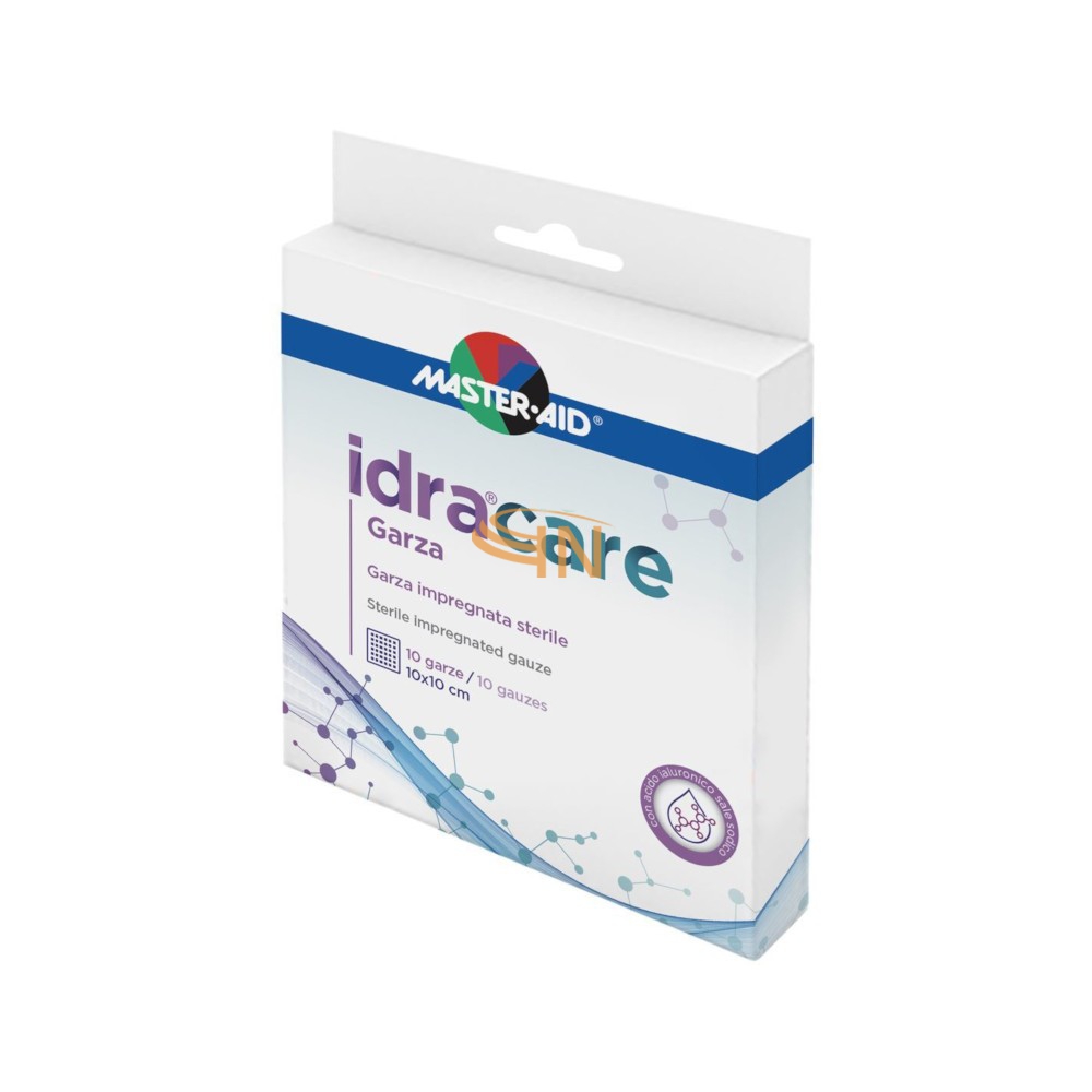 Master-aid idracare garza impregnata 10x10 cm 10 pezzi