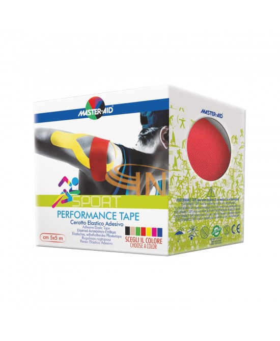 Master-aid s perform red taping neuromuscolare 5 cm x 5 mt