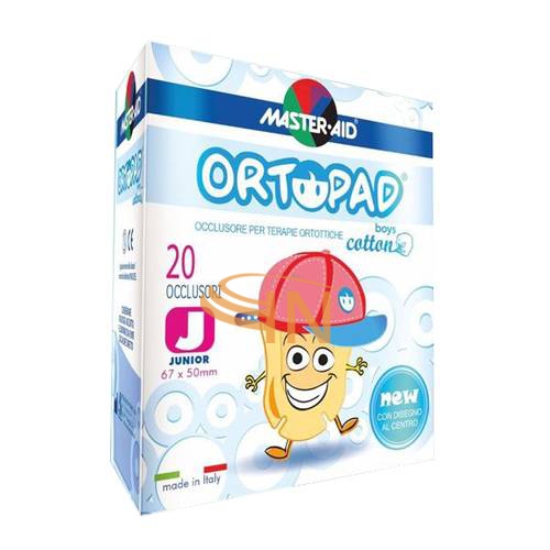 Master-Aid Ortopad Cotton Boys Occlusore Per Terapie Ortottiche Junior 20 Pezzi