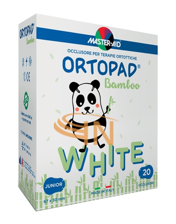 Cerotto oculare per ortottica ortopad bianco junior 50 pezzi	