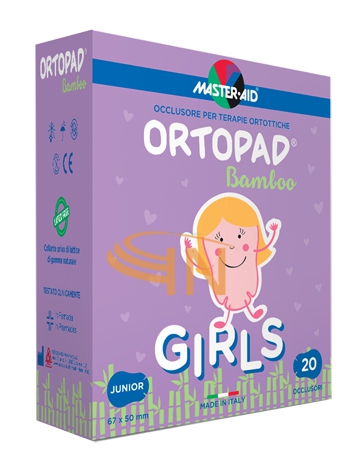 Master-Aid Ortopad Cotton Girls Occlusore Per Terapie Ortottiche Junior 20 Pezzi