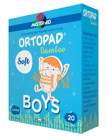 Cerotto oculare per ortottica ortopad soft boys junior 20 pezzi