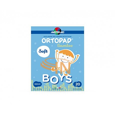 Cerotto oculare per ortottica ortopad soft boys medium 20 pezzi