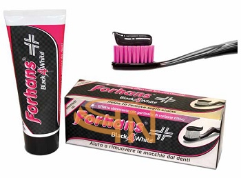 Forhans Black 4White Dentifricio Gel Effetto Sbiancante 75 ml