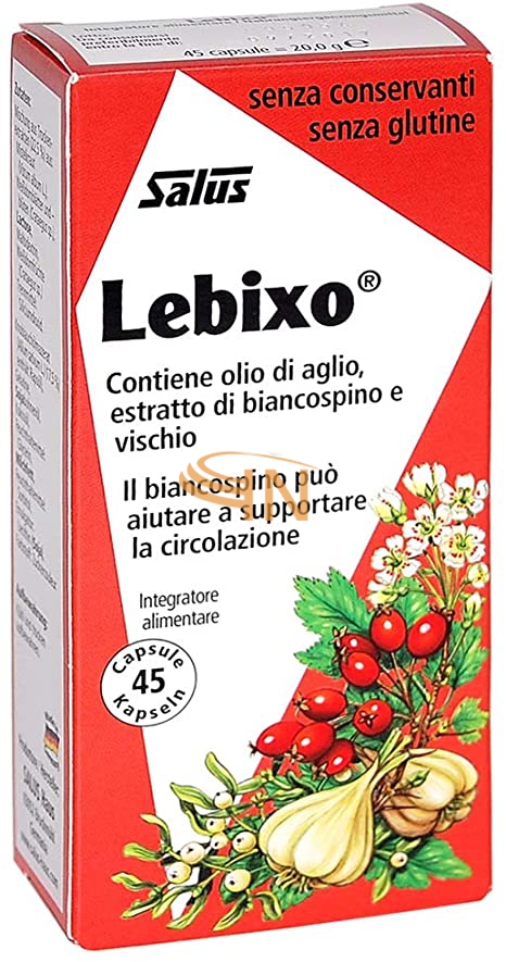 Salus Lebixo Olio Di Aglio Estratto Di Biancospino e Vischio 45 Capsule
