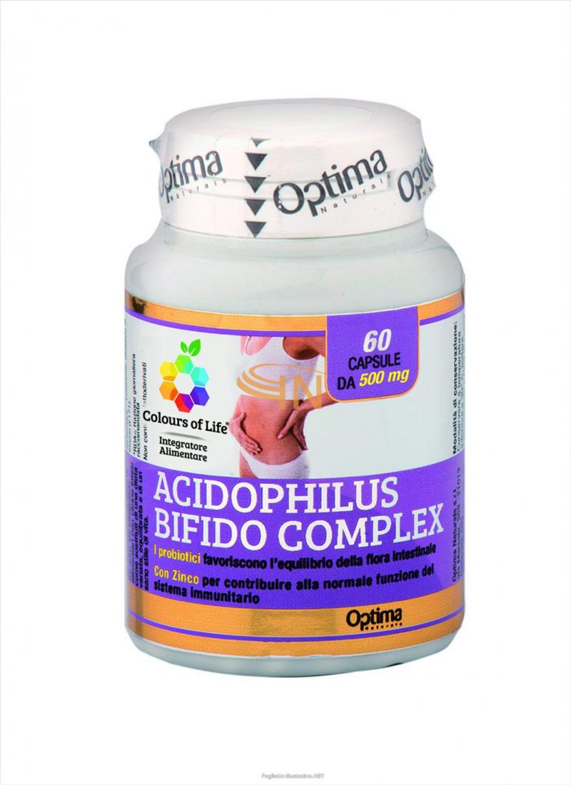 Optima Naturals Colours Of Life Acidophilus Bifido Complex 60 Capsule 500 Mg