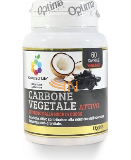 Optima Naturals Colours Of Life Carbone Vegetale Attivo 60 Capsule
