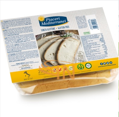 Eurospital Piaceri Mediterranei Pane Bianco Fette 250 G