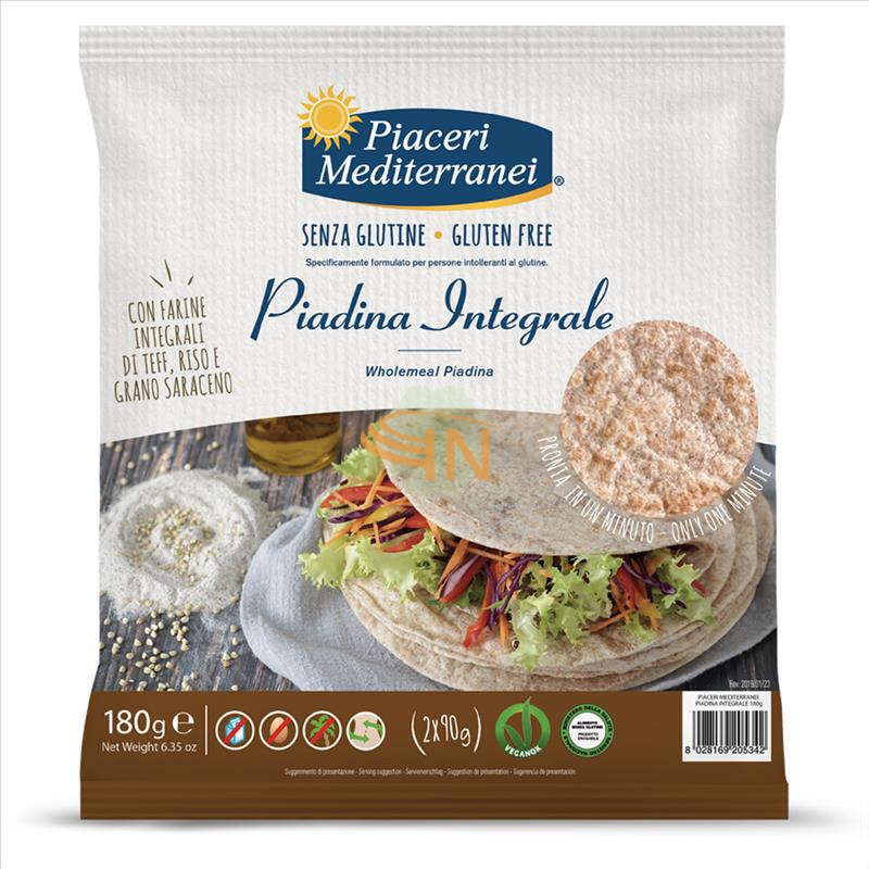 Eurospital Piaceri Medit Piadina Integrale 180 G