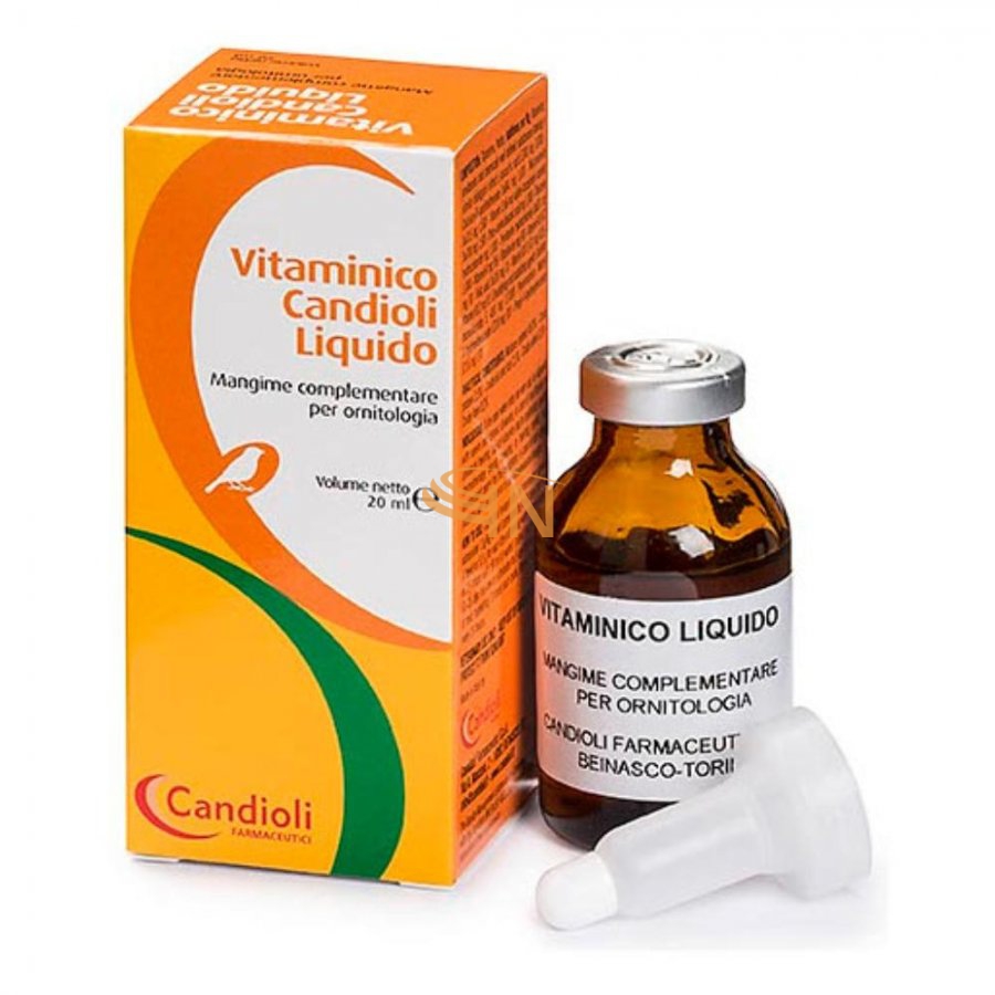 Candioli Vitaminico Liquido per Uccelli 20ml