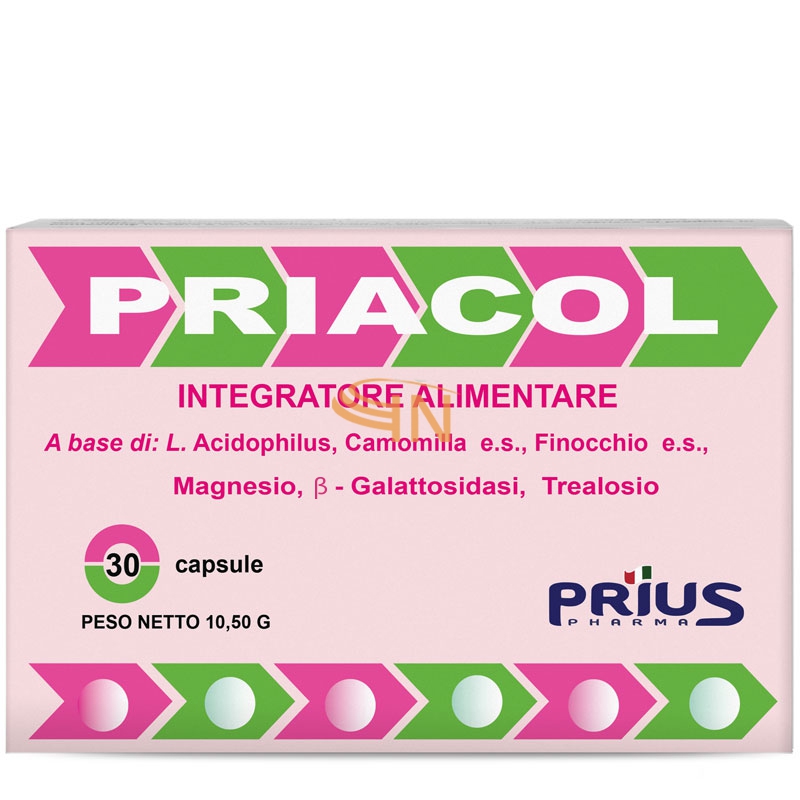 Prius Pharma Priacol 30 Capsule Due Blister Da 15 Capsule