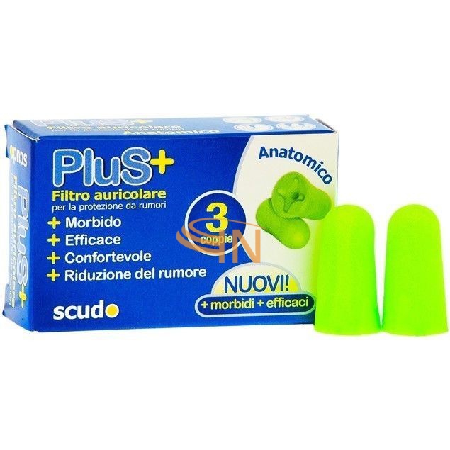 Pasquali Tappo Auricolare Earplug Scudo Plus 3 Coppie Articolo 7en002 6 Pezzi
