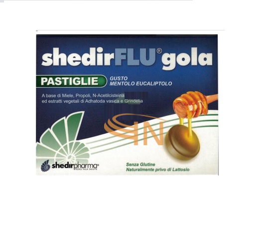 Shedir Pharma  Unipersonale Shedirflu Gola Mentolo/eucalipto 24 Pastiglie