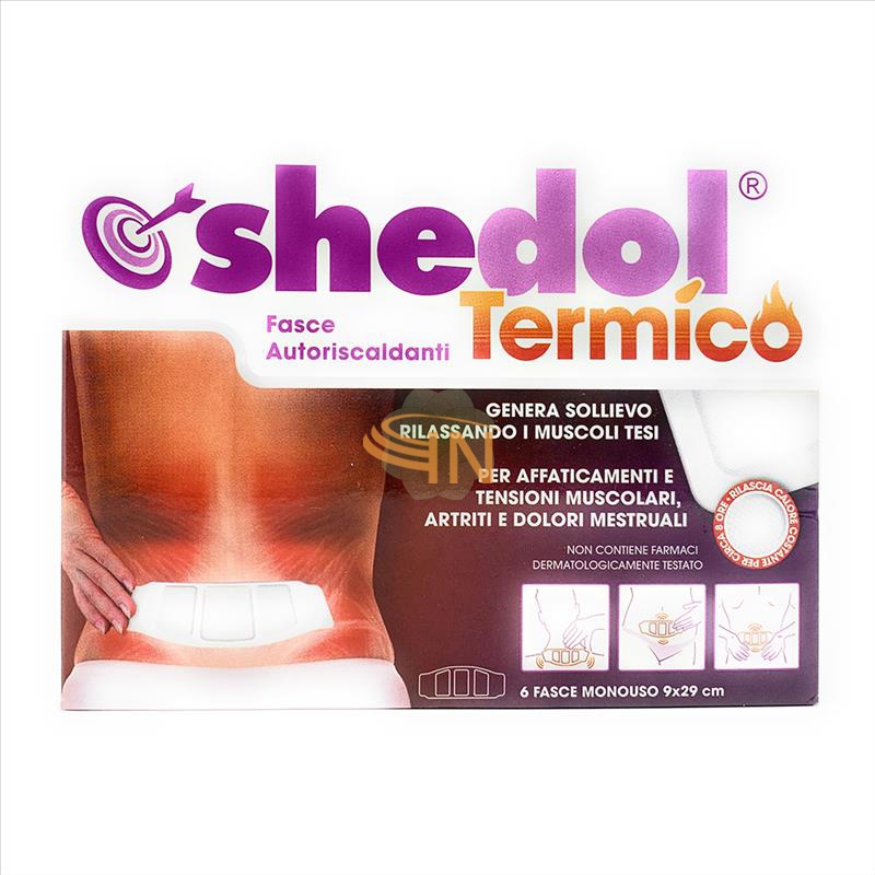 Shedir Pharma  Unipersonale Fascia Autoriscaldante Shedol Termico 6 Pezzi