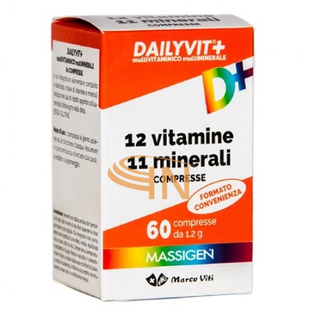 Massigen Dailyvit+ 12 Vitamine 11 Minerali 60 Compresse