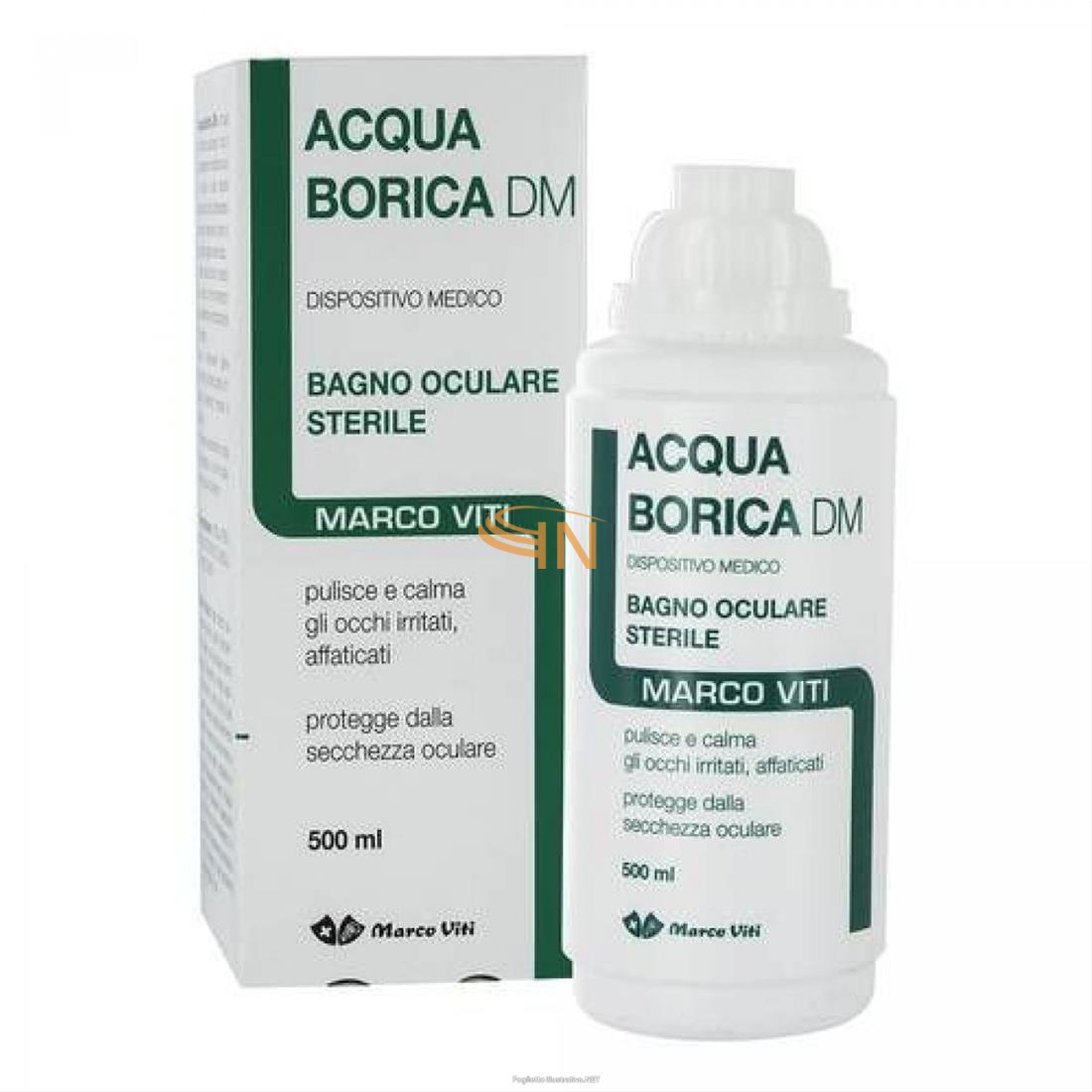 Marco Viti Farmaceutici Acqua Borica Per Bagno Oculare Sterile 500 Ml