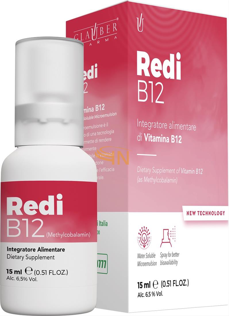 Forza Vitale Italia Glauber-pharma Redi-b12 Spray 15 Ml