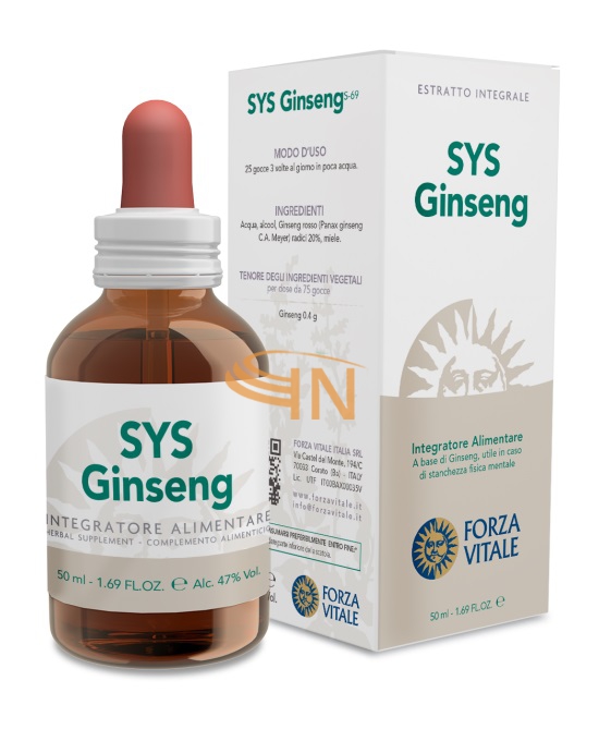 Sys Ginseng Rosso Gocce 50 ml