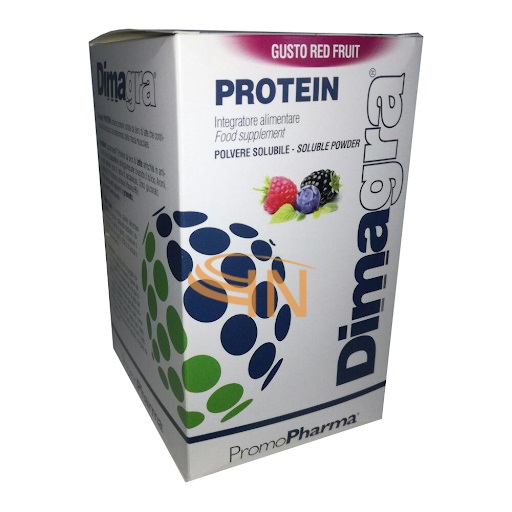 Promopharma Dimagra Protein Red Fruit 10 Bustine