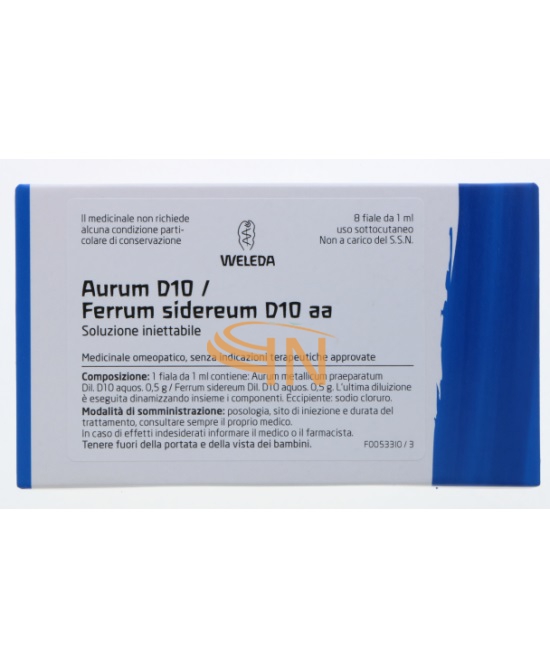 Weleda Aurum/ferrum Sidereum D10 8 fiale 1 ml