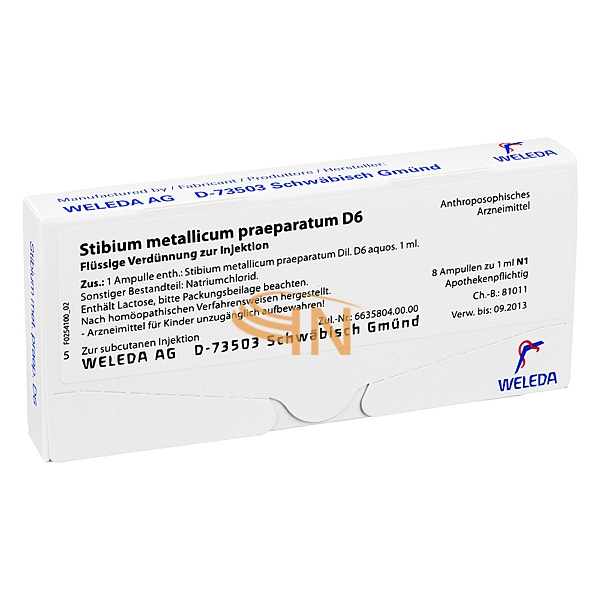 Weleda Italia Stibium Met Pr D6 8f 1ml
