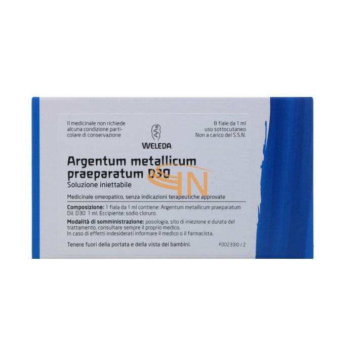 Weleda Argentum Metallicum Praeparatum D30 8 fiale 1 ml