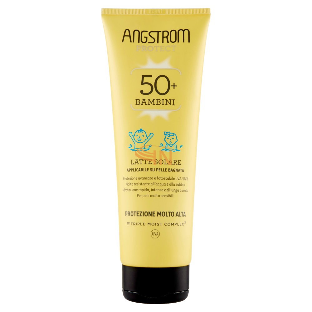 Angstrom Bambini Latte Solare Pelle Bagnata Spf50+ 250ml