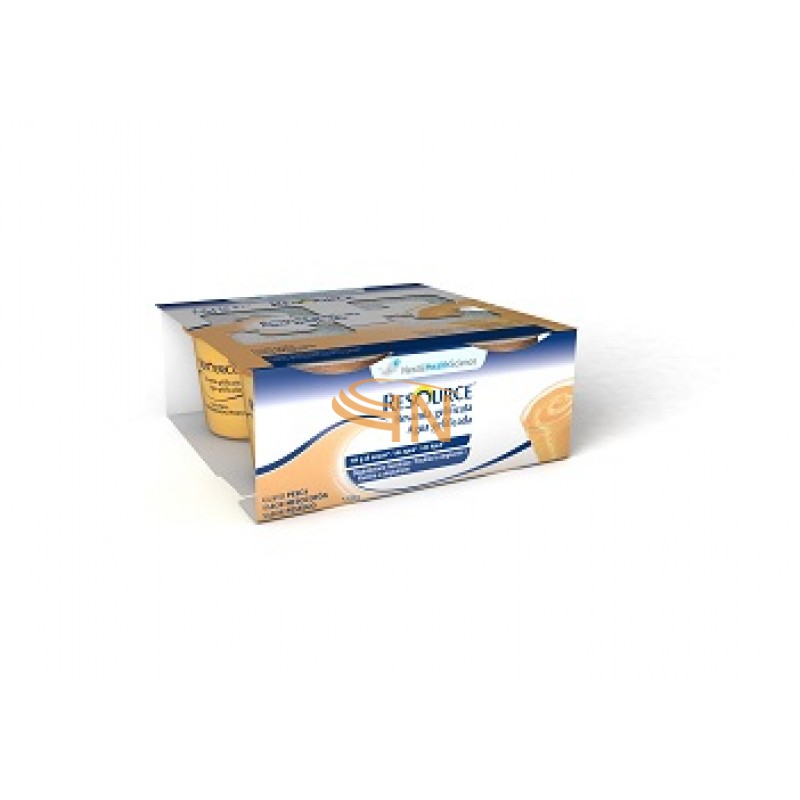 Nestle Resource Acqua Gelificata Pesca 4 vasetti da 125 gr