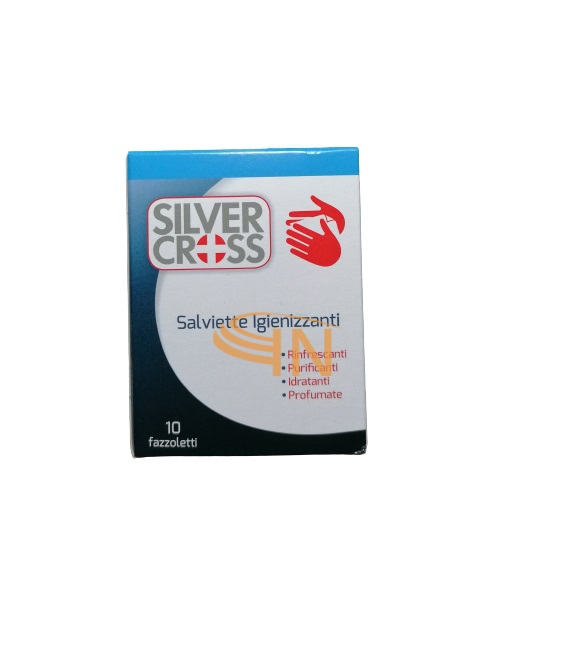 Comifar Distribuzione Silver Cross Salviette Igienizzanti Mani 10 Pezzi