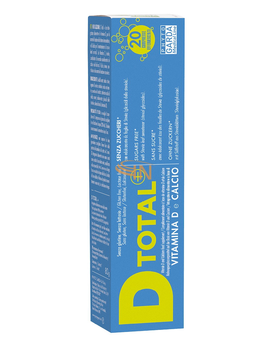 Phyto Garda D Total con Vitamina D e Calcio 20 Compresse Effervescenti