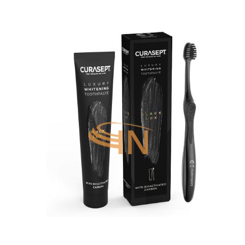 Curasept Black Lux Whitening Dentifricio 75 ml + Spazzolino