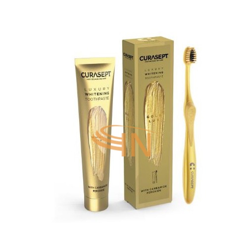 Curasept Gold Lux Whitening Dentifricio 75 ml + Spazzolino
